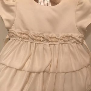 Ivory, baby christening dress size 6-9 months